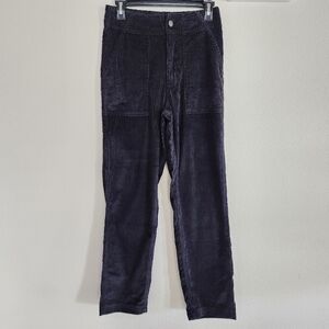 Pact Womens Classic Corduroy Peg Pants Size Small NWT Washed Black